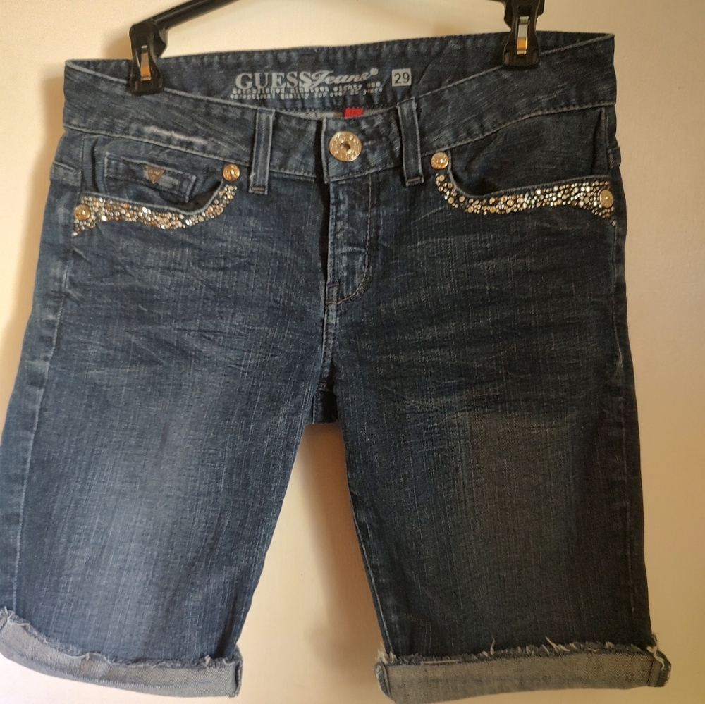 Guess Bermuda cut off shorts. 29 waist